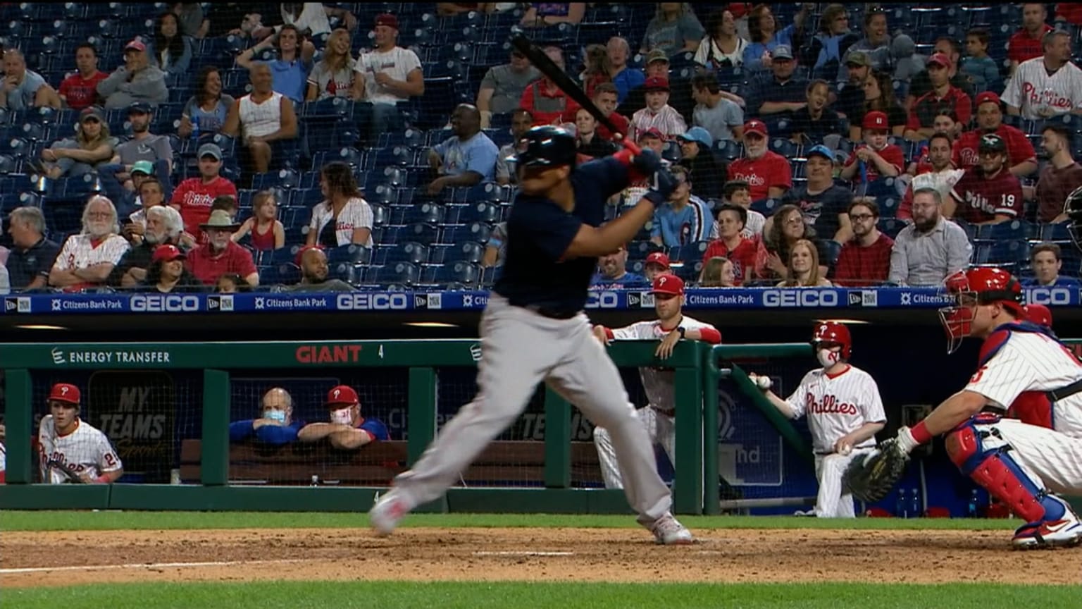 Rafael Devers' tworun home run 05/21/2021 Philadelphia Phillies