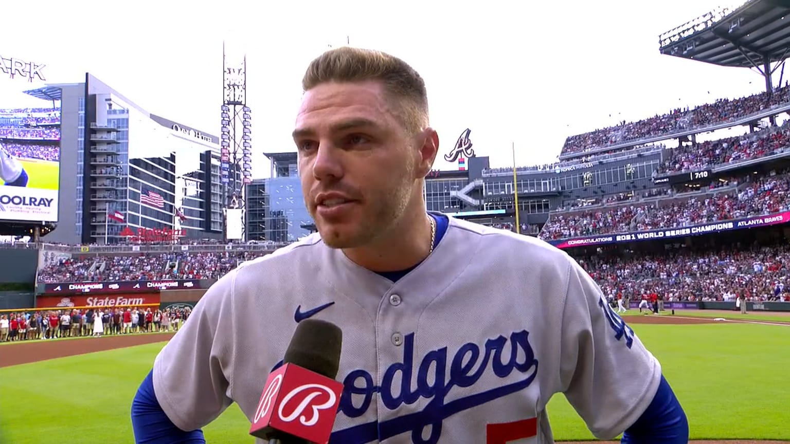 Freddie Freeman on ring, being back in Atlanta 06/24/2022 MLB