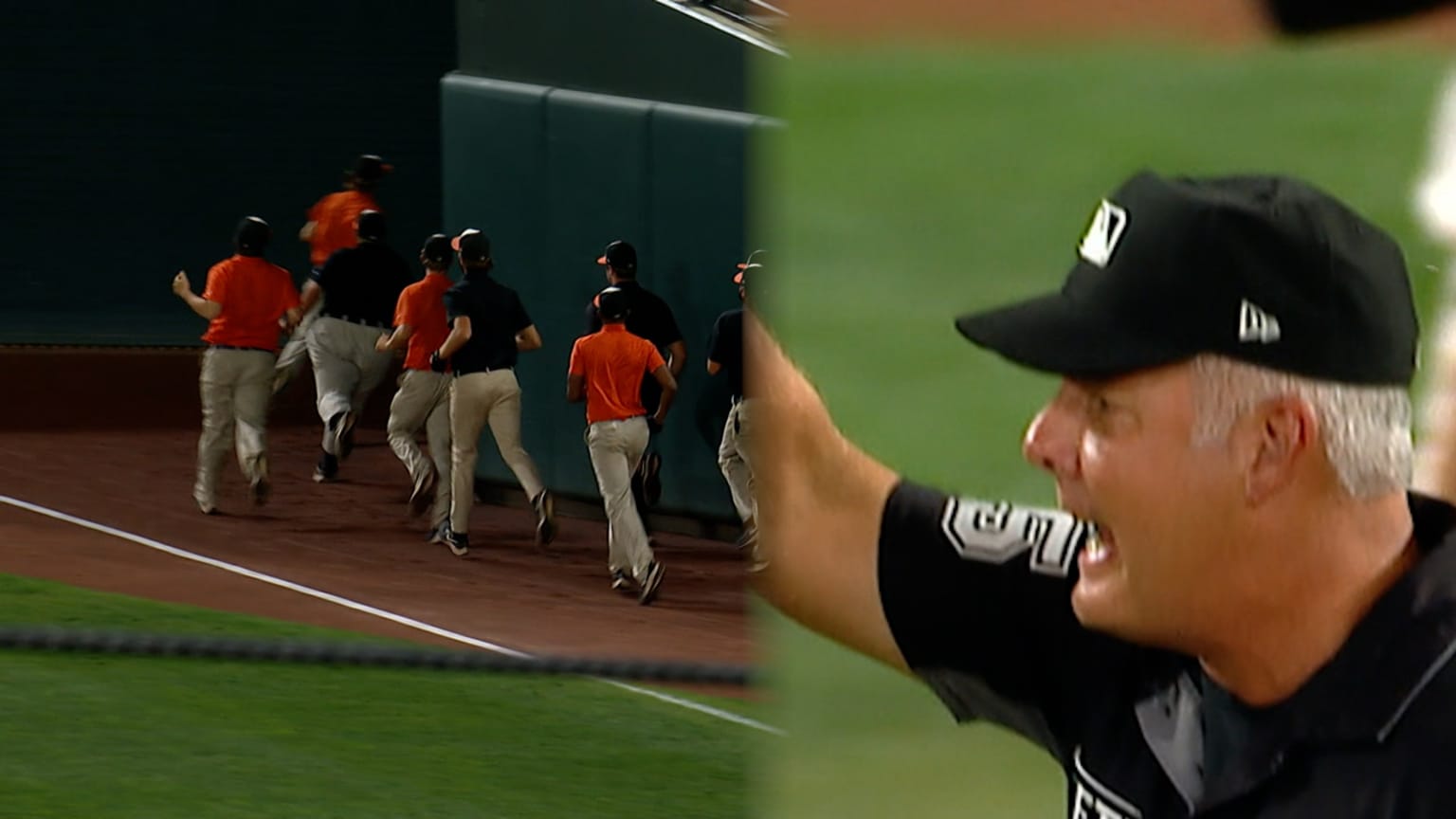 SEE IT: Umpire tosses Orioles' grounds crew