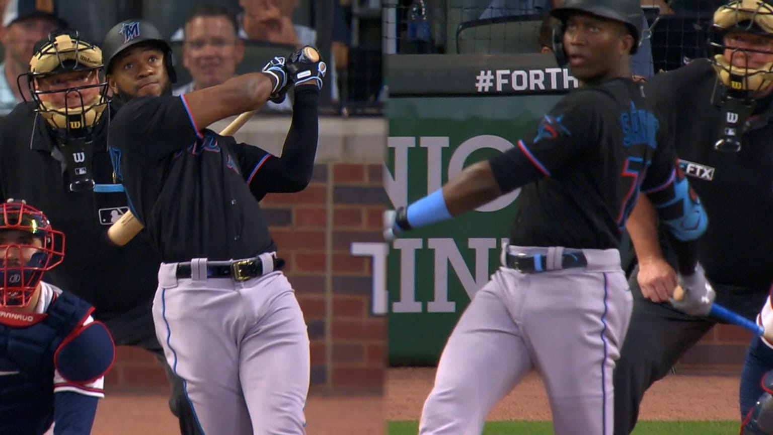 Marlins' backtoback home runs 09/11/2021 Miami Marlins