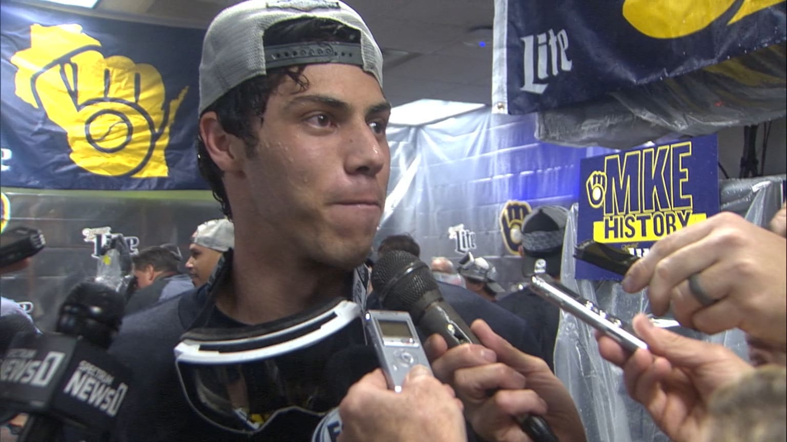Yelich on Brewers clinching 09/25/2019 Milwaukee Brewers