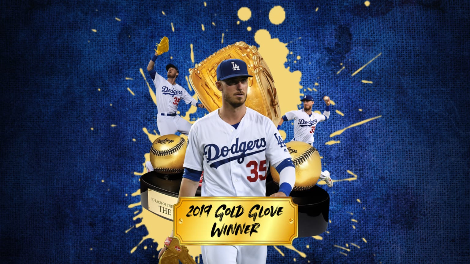 Cody Bellinger wins Gold Glove 11/04/2019 St. Louis Cardinals