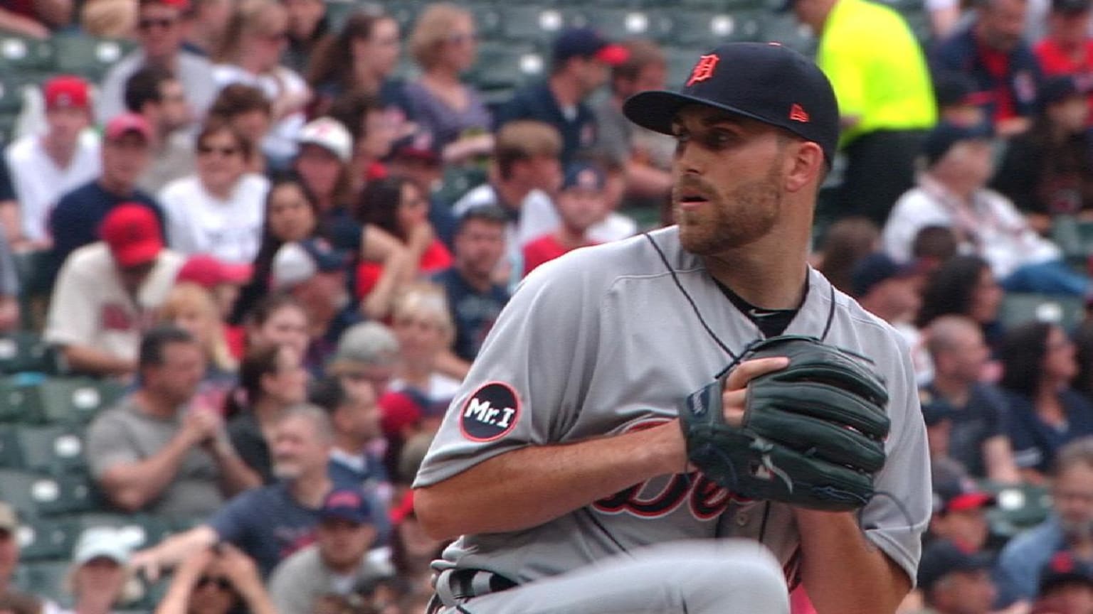 A view of the official Stance socks worn by Detroit Tigers' Matthew Boyd  (48) during a baseball game against the Cincinnati Reds at Great American  Ball Park in Cincinnati, Friday, July 24