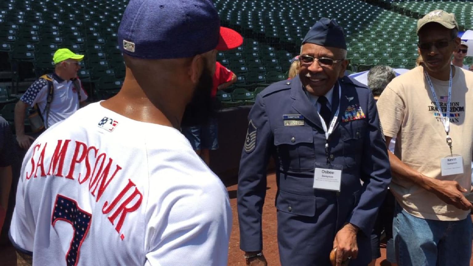 Sampson Jr. reflects on service | 07/04/2017 | MLB.com