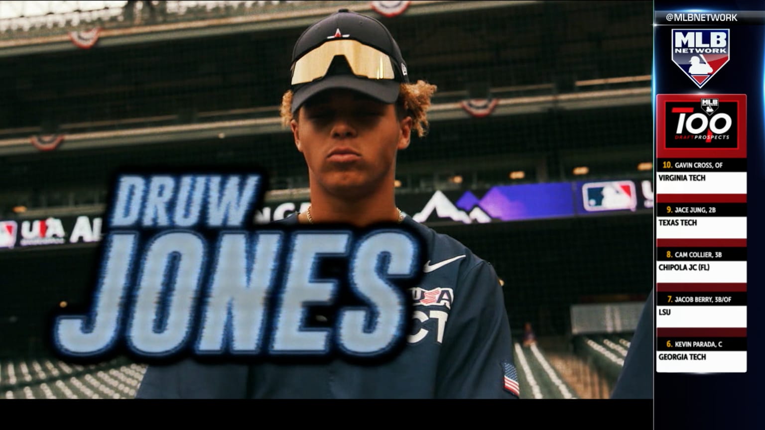 Druw Jones - #1 2022 MLB Draft Prospect, Druw Jones grabs the top spot on  our countdown of the top 💯 MLB Draft prospects!, By MLB Network
