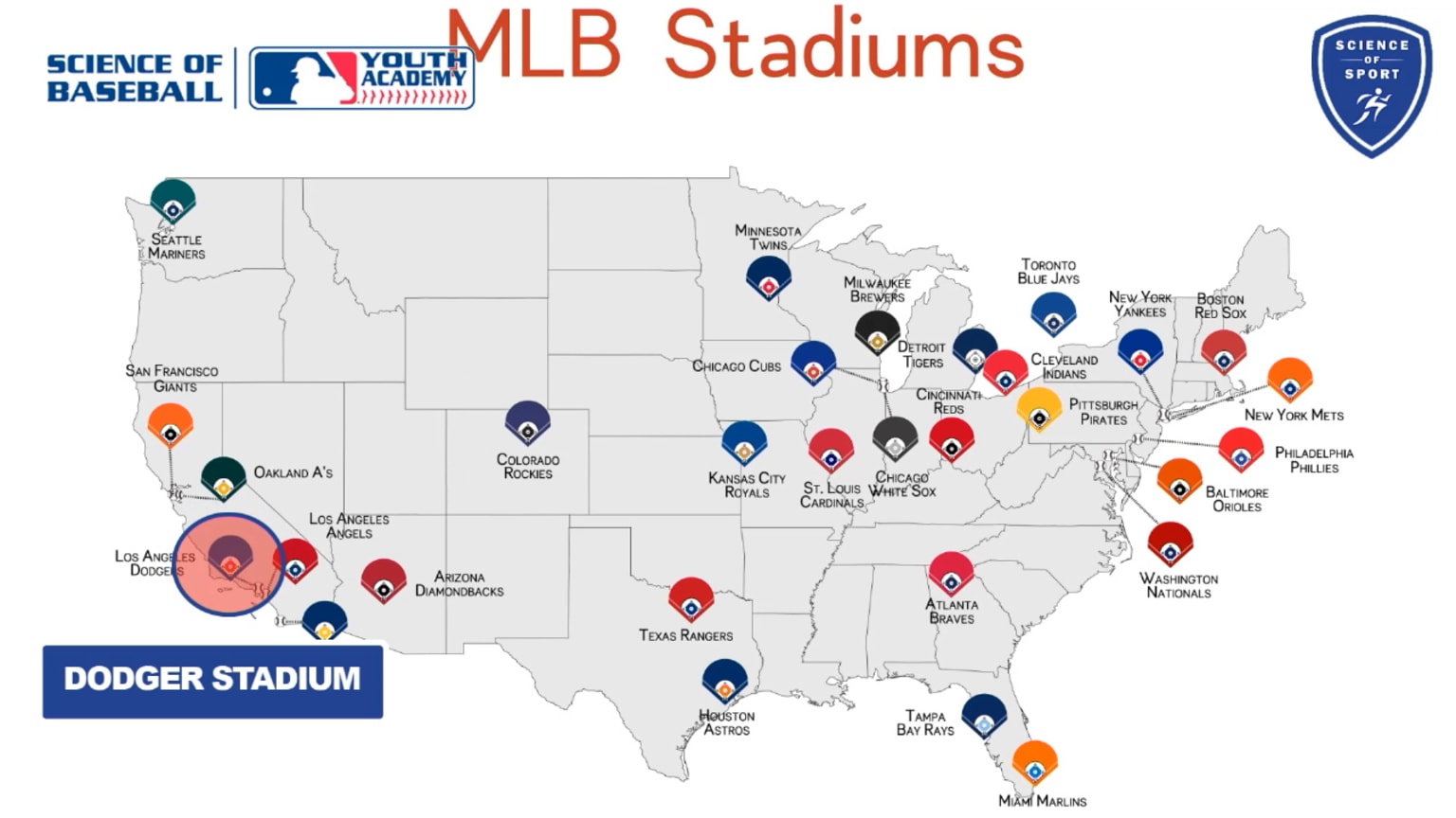 Map Of All Mlb Stadiums Science Of Sport Stadium Design 05 22 2020 Mlb Com