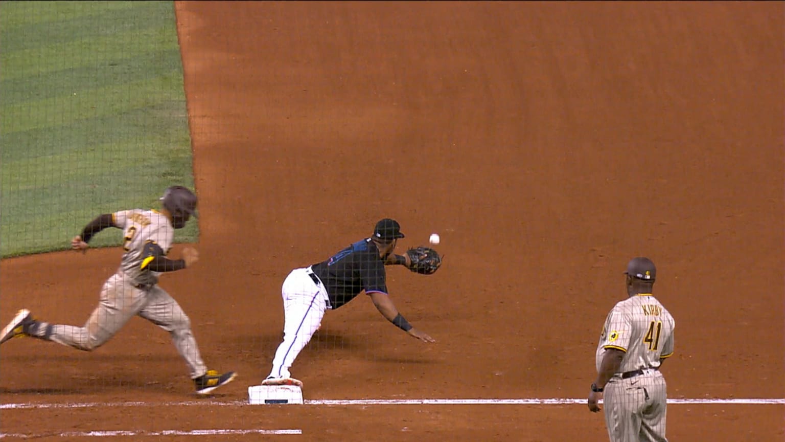 Grisham grounds an infield single, call stands | 07/23/2021 | San Diego ...