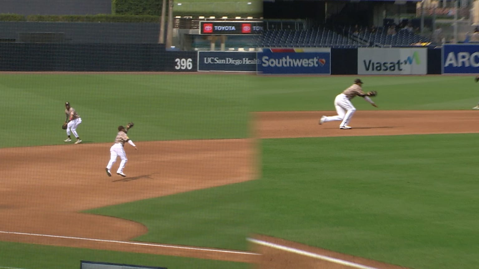Manny Machado Makes A Diving Catch At Third Base 09 13 2020 Houston