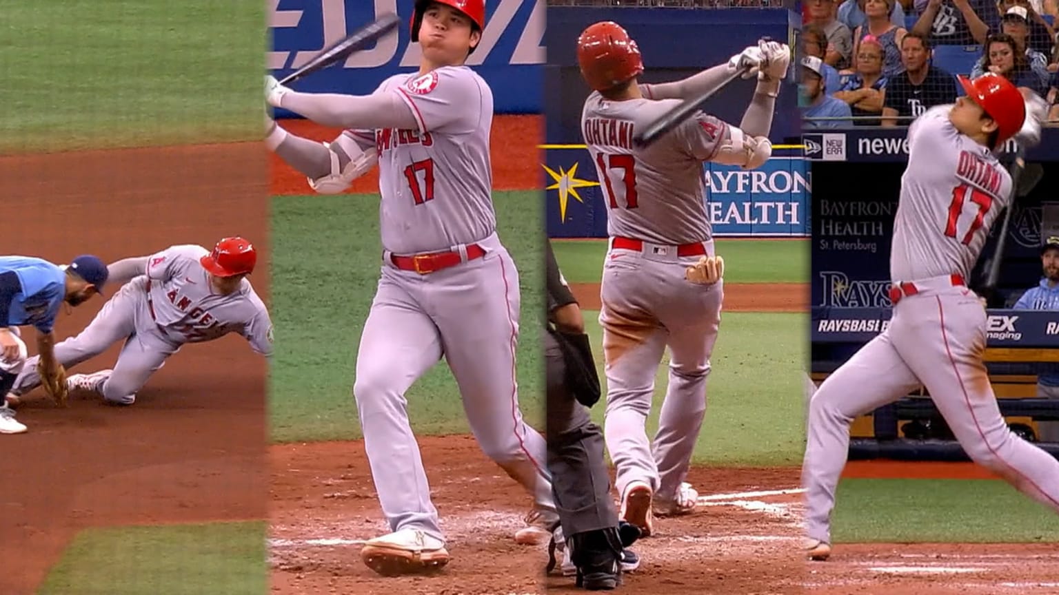 Shohei Ohtani hits a double, a triple and a homer 06/27/2021