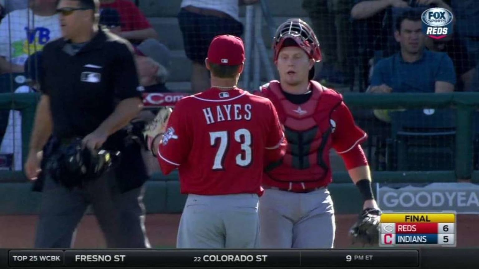 CIN@CLE: Hayes fans Walters to secure the save | 03/01/2016 ...