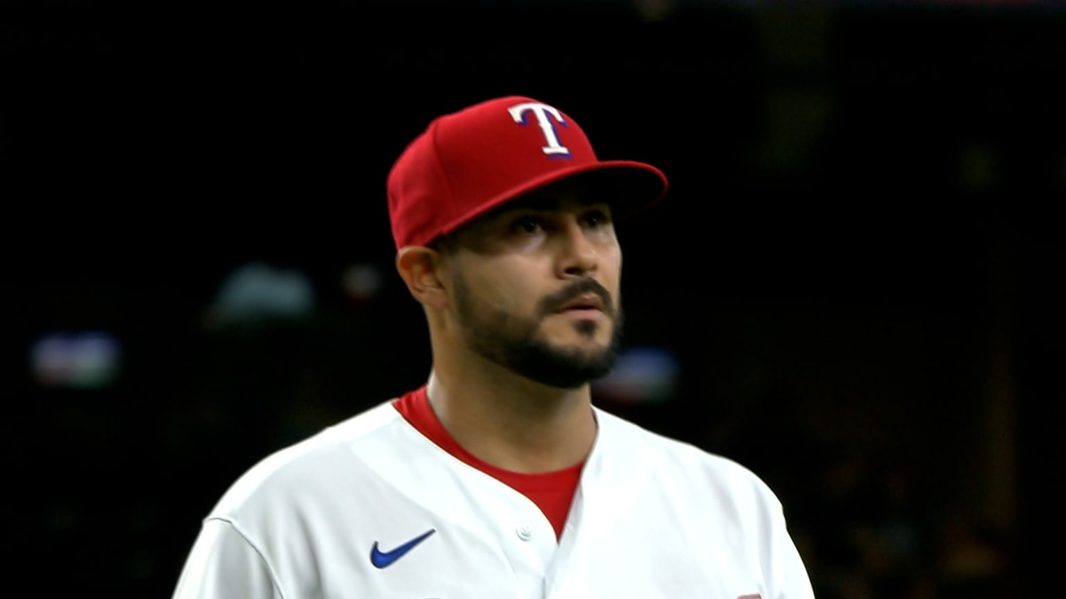 Martín Pérez's four strikeouts 04/28/2022 Texas Rangers