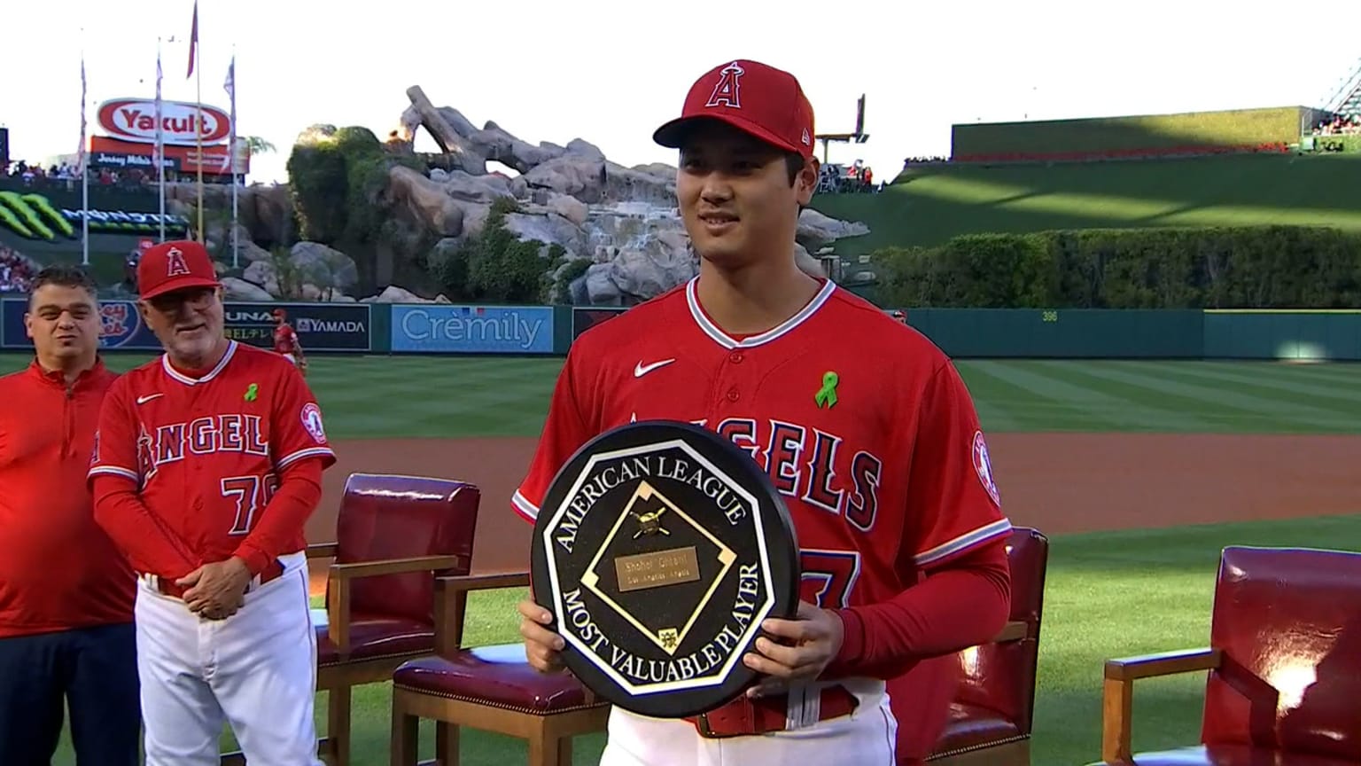 Shohei Ohtani's pregame ceremony 05/10/2022 Los Angeles Angels