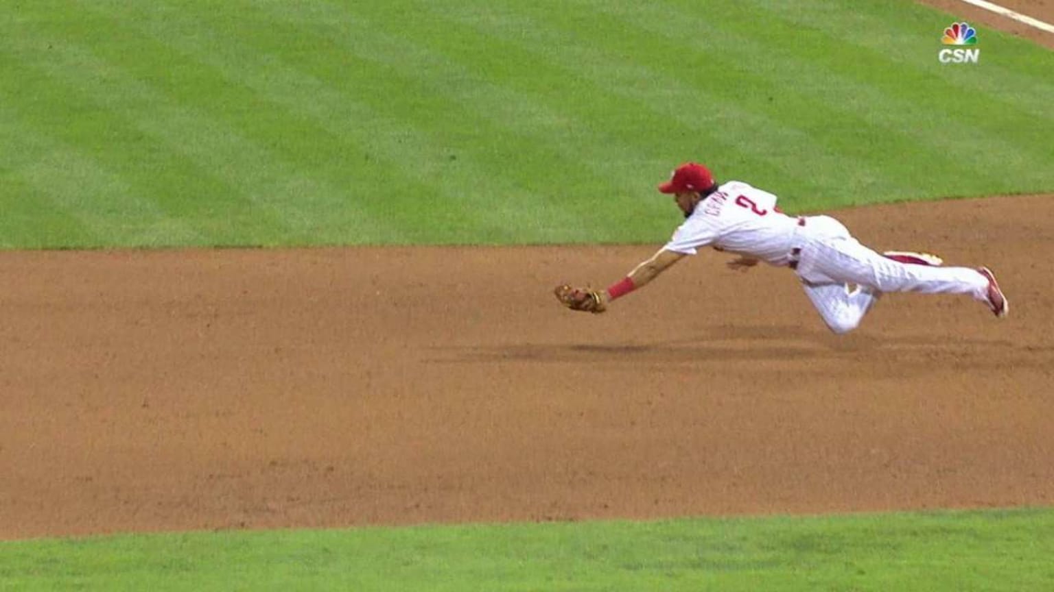 Watch: J.P. Crawford makes an acrobatic tag to prevent stolen base