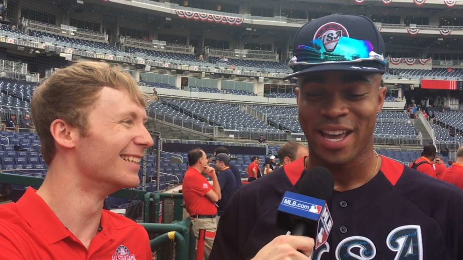 Buddy Reed discusses his hockey skills | 07/15/2018 | San Diego Padres