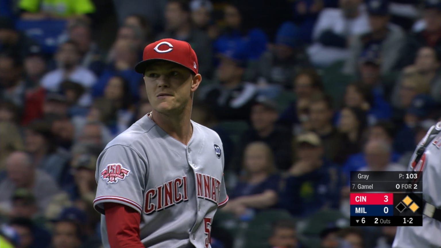 CIN@MIL: Gray gets his first win with the Reds | 05/21/2019 ...