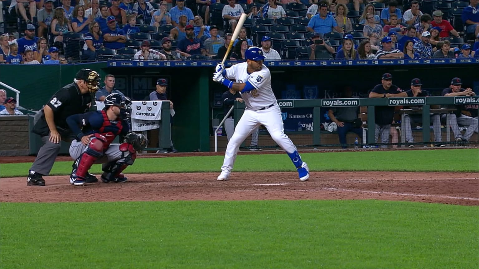 CLE@KC: Arteaga slaps an RBI single to right field | 07/26/2019 ...