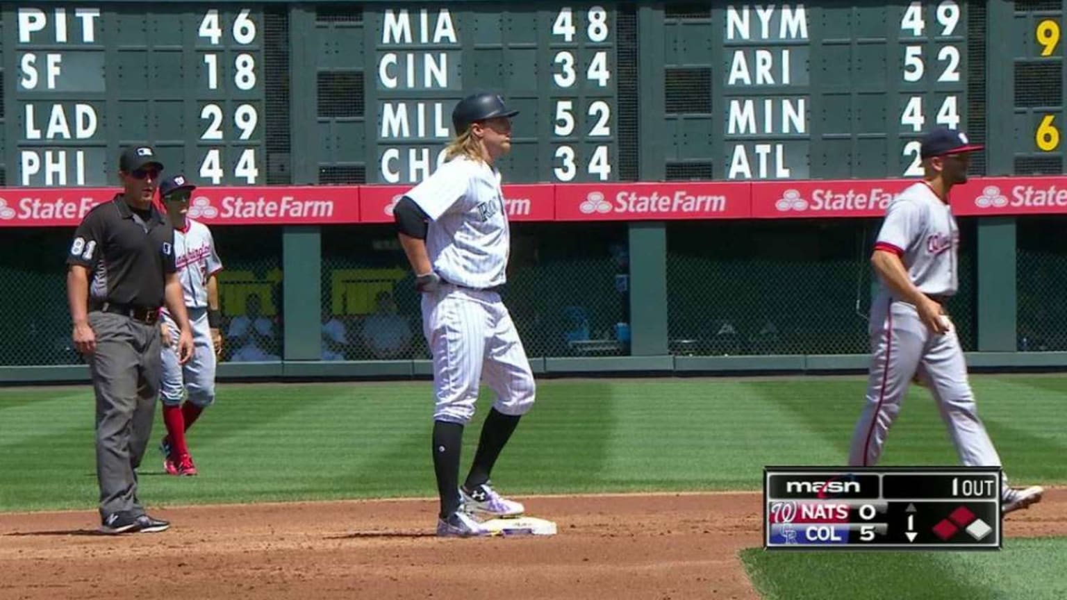 WSH@COL Doble productor de Gray | 17/08/2016 | Los Bravos de Atlanta
