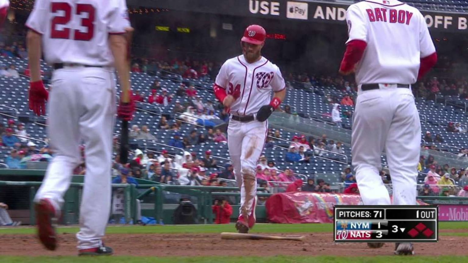 Kieboom #39 s bases loaded walk 09/23/2018 Washington Nationals