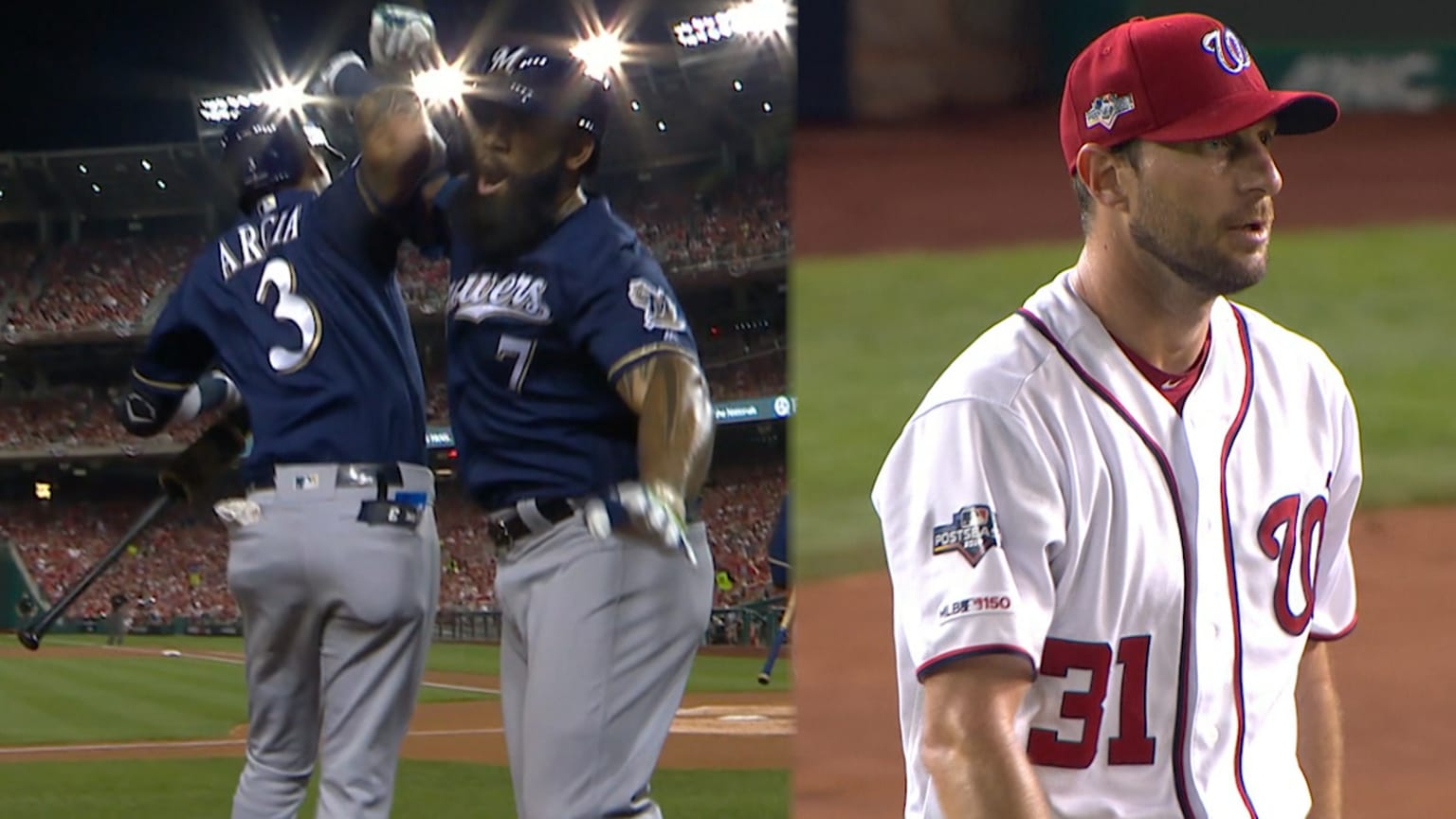 Thames' solo home run 10/01/2019 Milwaukee Brewers