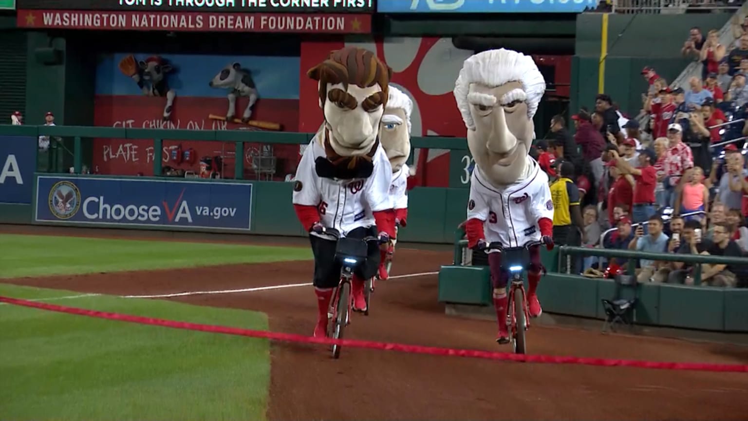 Nationals are holding a Racing Presidents tryout, and you have to
