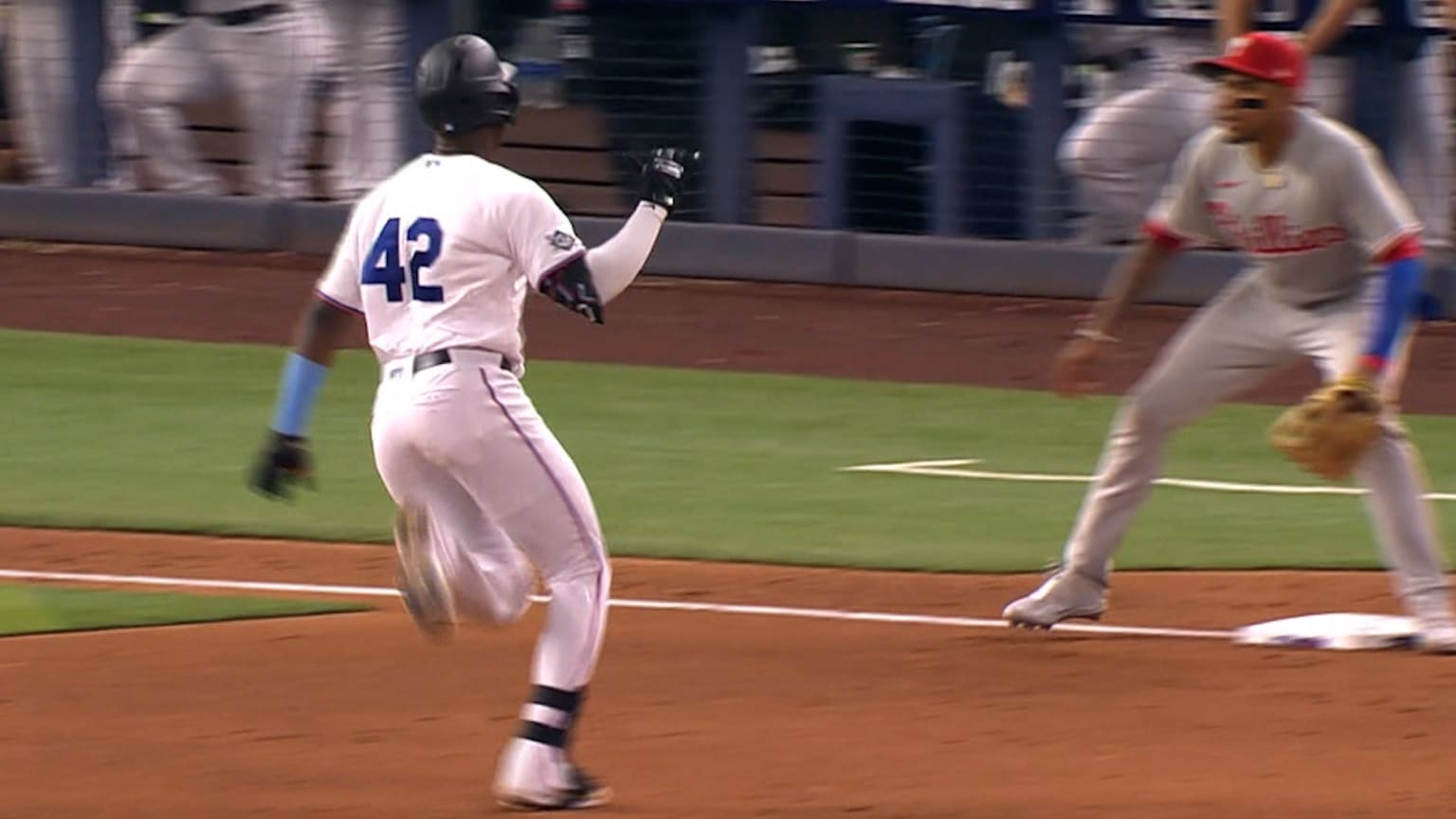 Jesús Sánchez's triple 04/15/2022 Miami Marlins