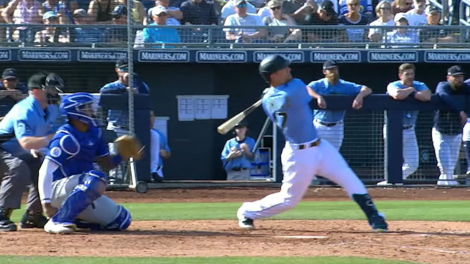 Colin Cowgill's solo home run 02/29/2020 Seattle Mariners