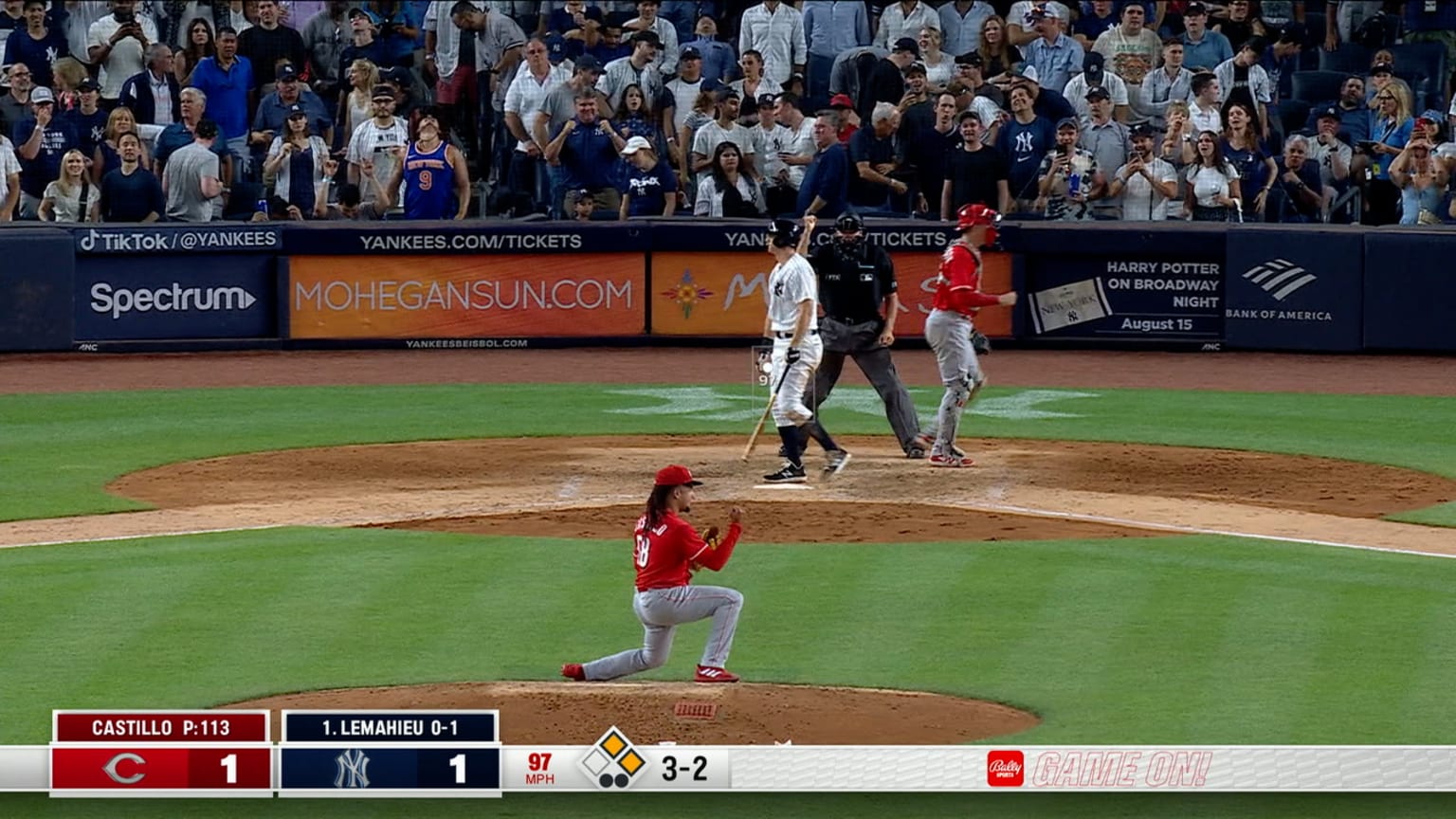 Luis Castillo's eight strikeouts 07/14/2022 New York Yankees