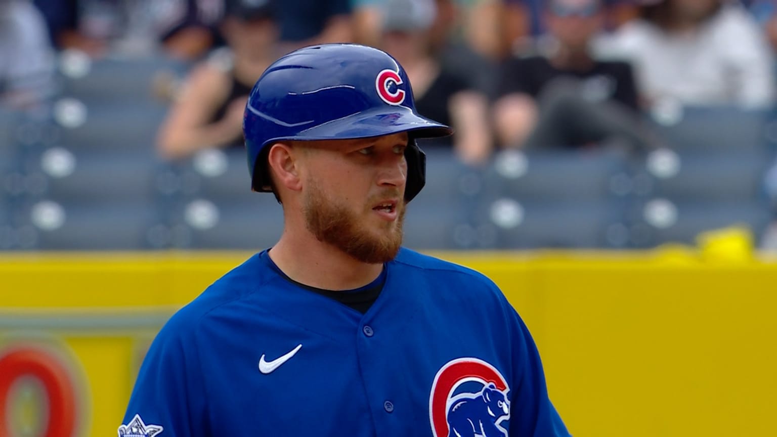 P.J. Higgins' RBI double