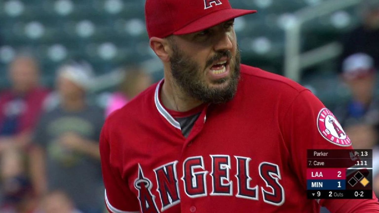 Parker K's Cave, picks up save 06/09/2018 Los Angeles Angels