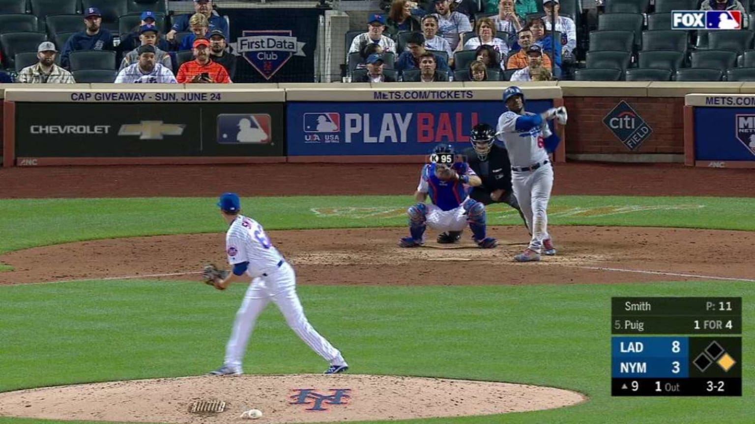 Smiths 1st career strikeout 06/23/2018 New York Mets
