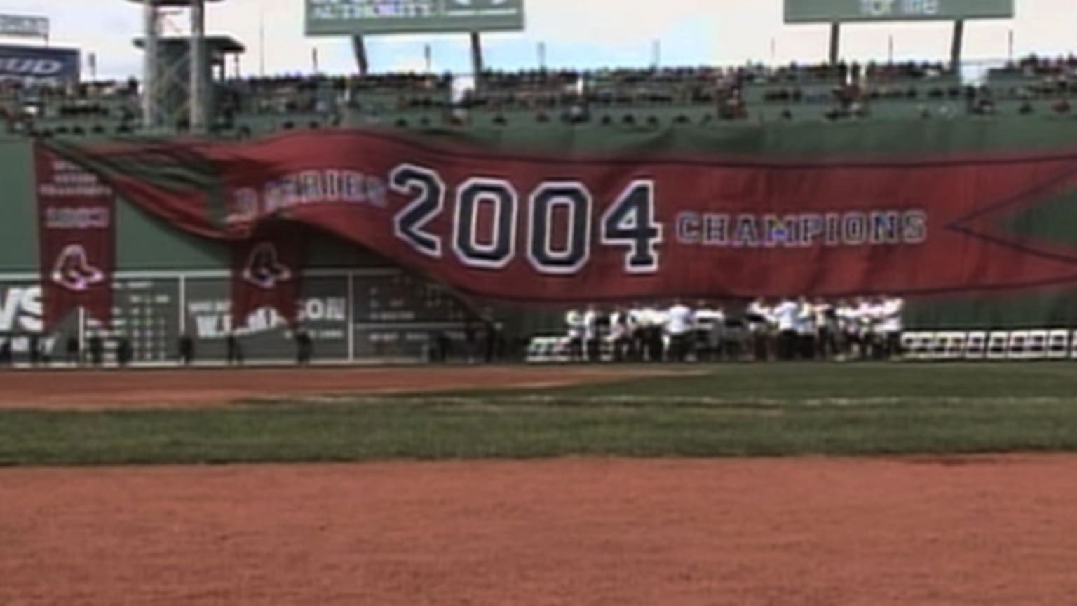 Vintage 00s Red MLB Boston Red Sox Making History 2004 World