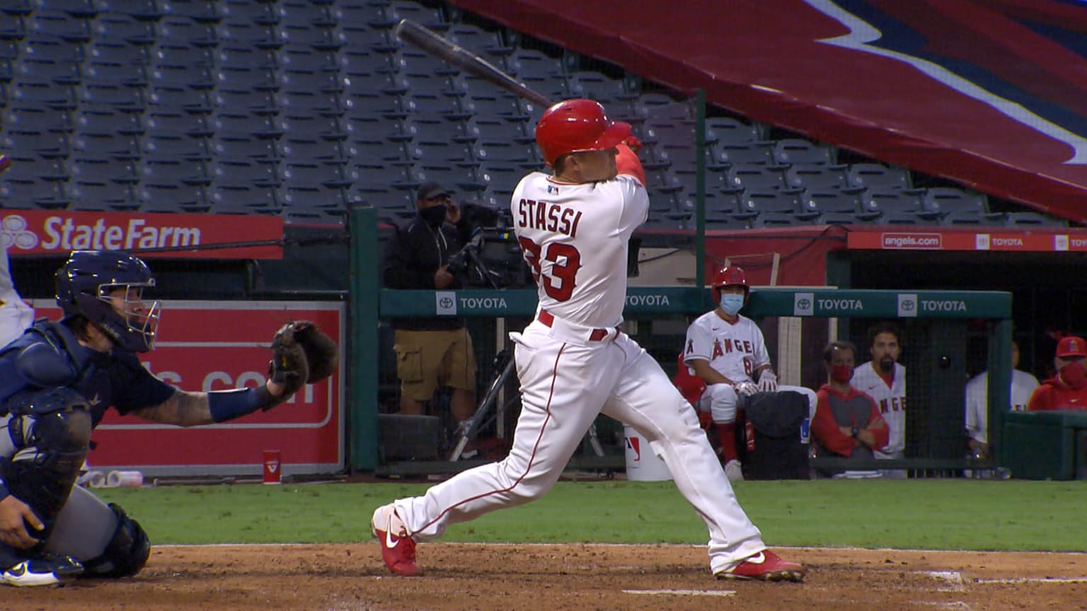 Max Stassi belts three-run homer to right-center | 07/28/2020 | Los ...