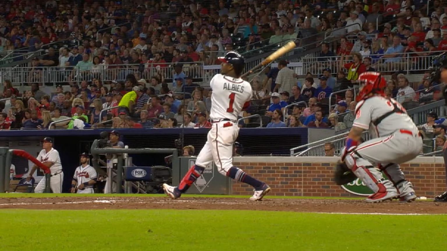 WATCH: Ozzie Albies blows game open with a late three-run tater in San  Diego - Sports Illustrated Atlanta Braves News, Analysis and More