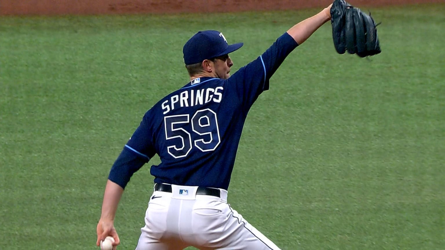 Jeffrey Springs poncha a 5 07/06/2022 Los Rays de Tampa Bay