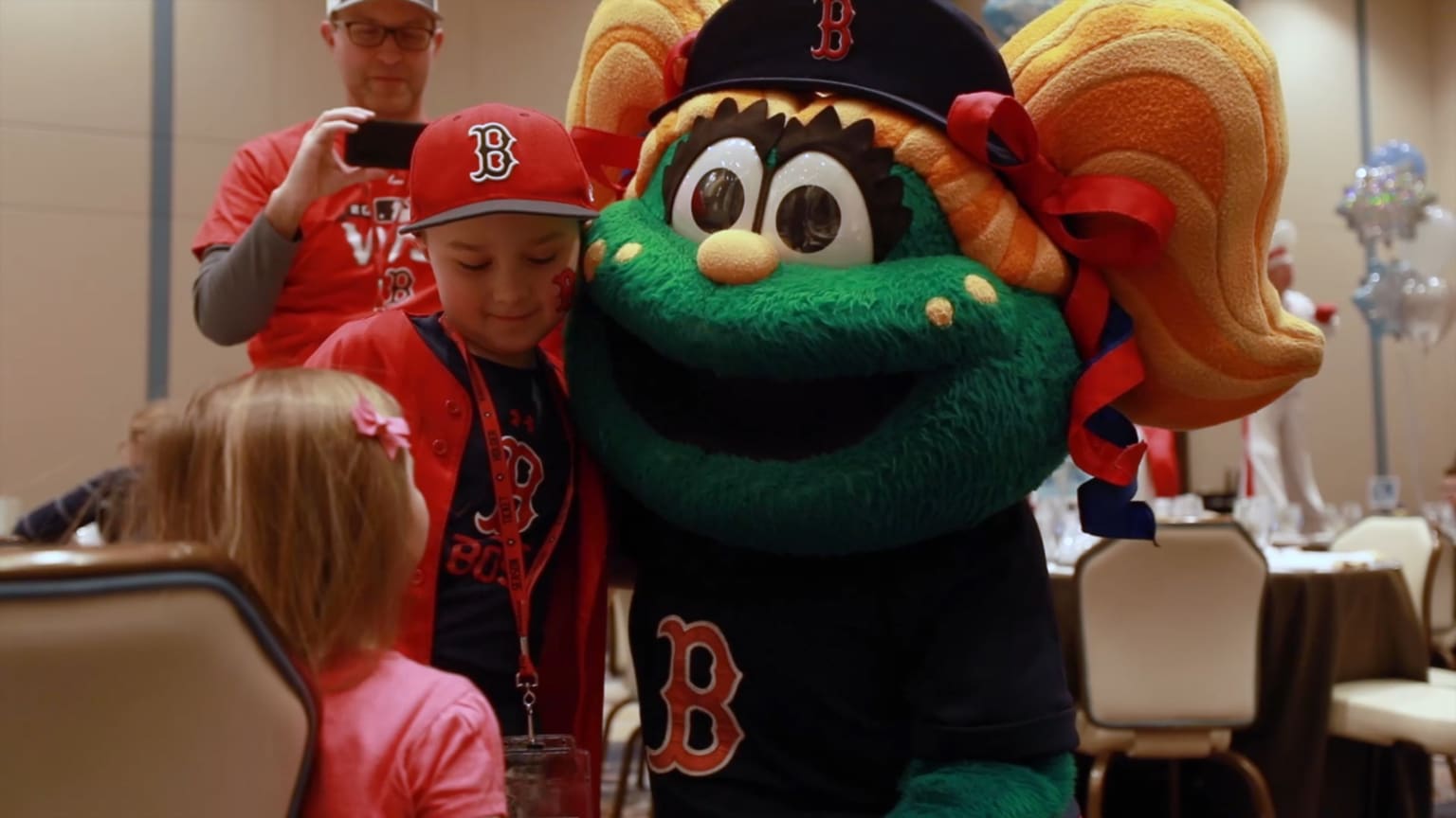 Wally Red Sox Mascot Costumes with Blue Hat