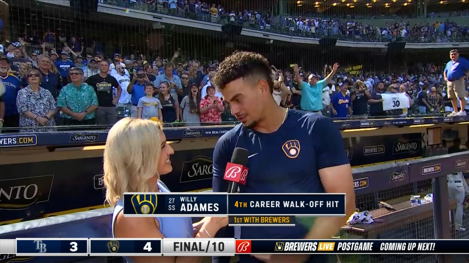 Willy Adames Mic'd Up on Media Day 