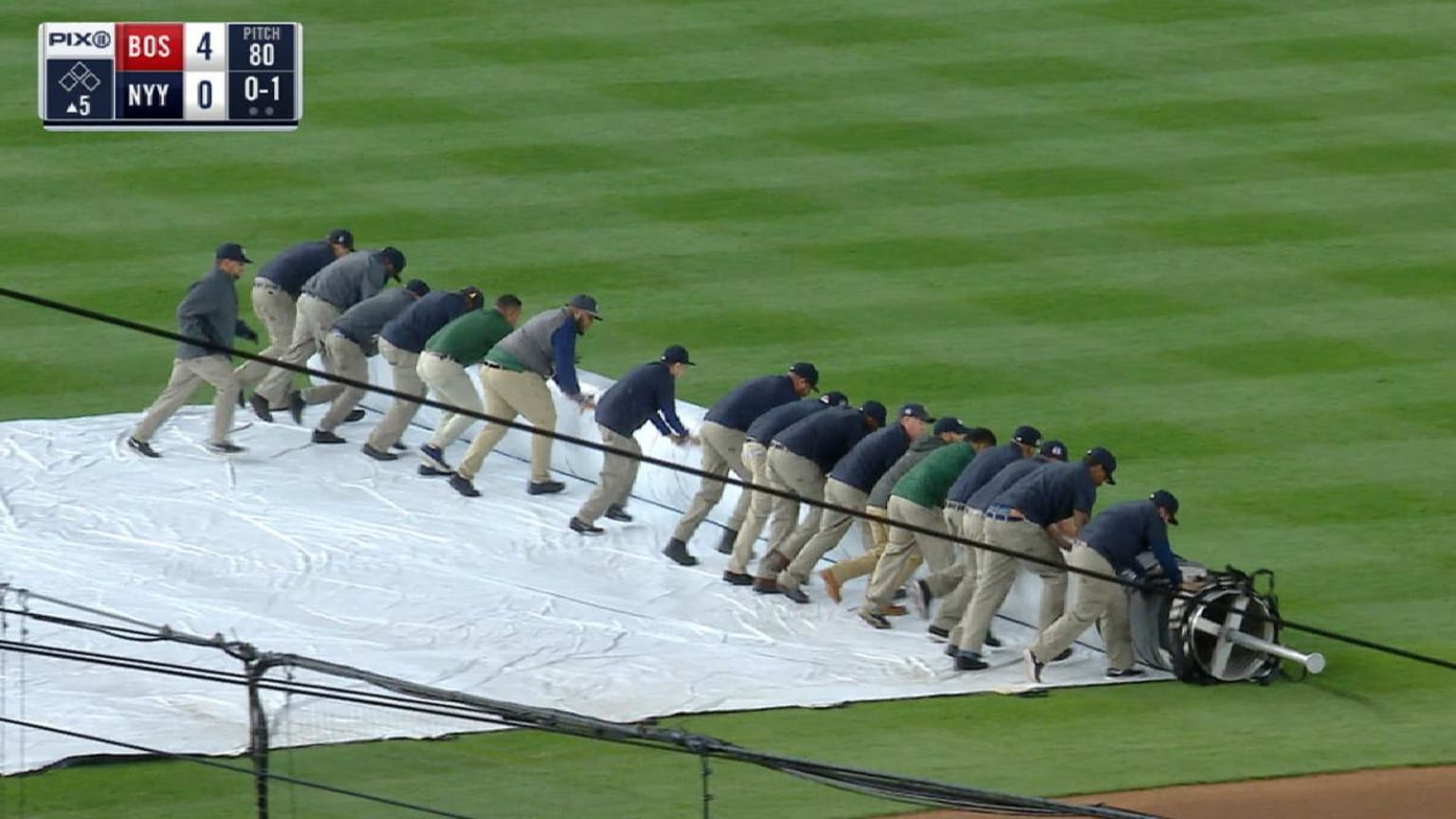BOS@NYY: Red Sox-Yankees enter rain delay in 5th | 05/10/2018 | New