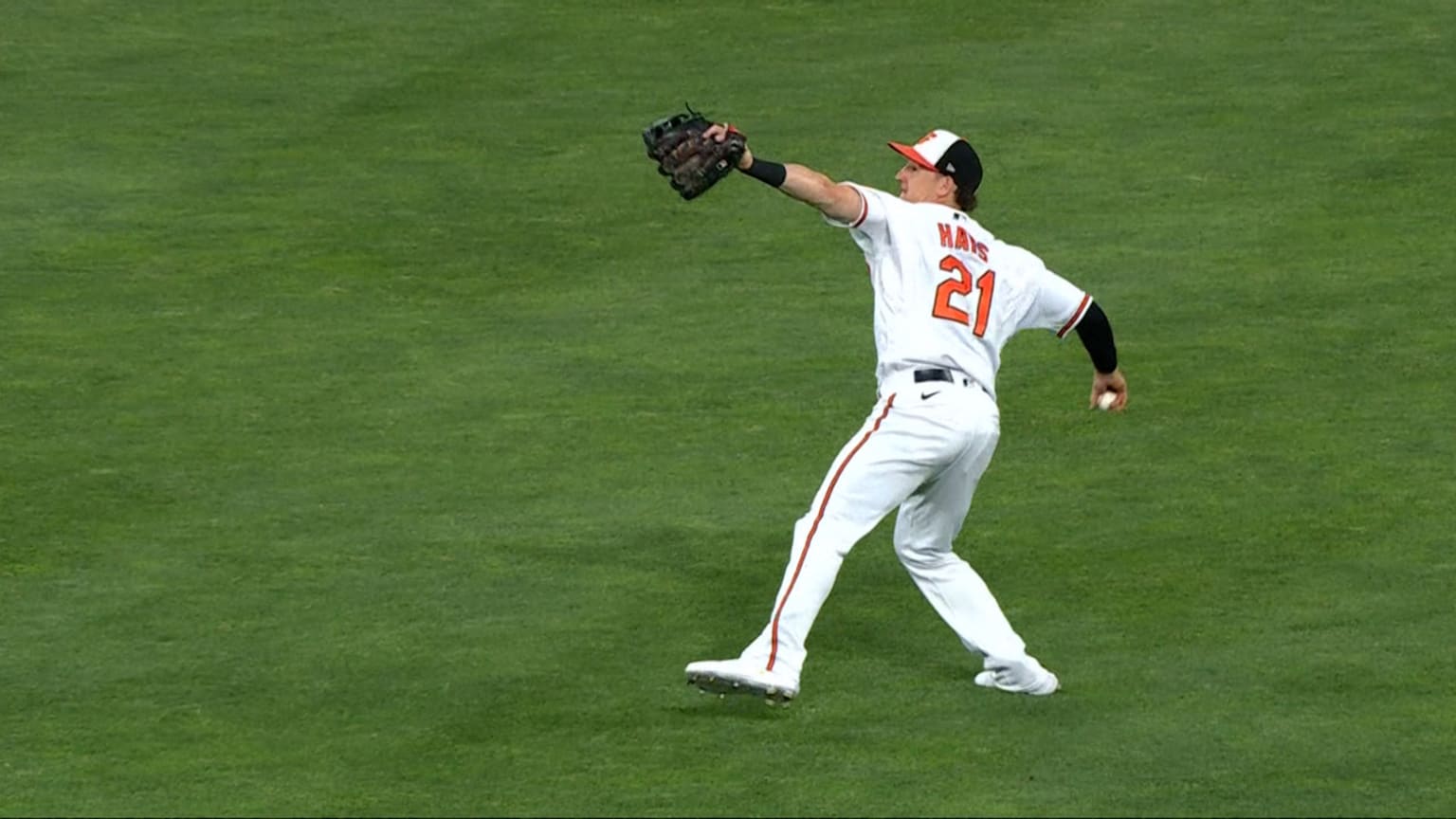 Austin Hays' outfield assist 06/22/2022