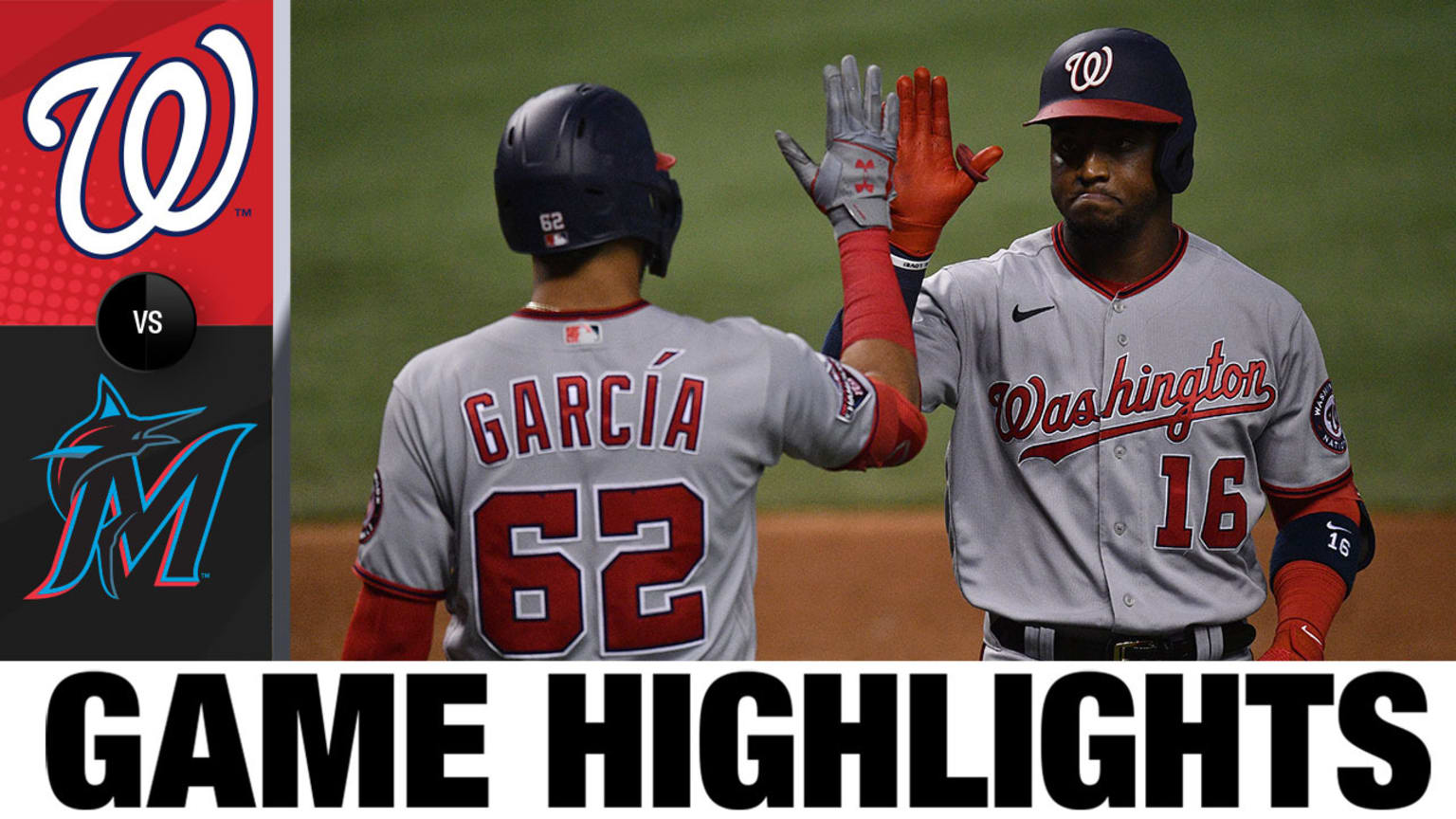 Nationals vs. Marlins Highlights 09/20/2020 Washington Nationals