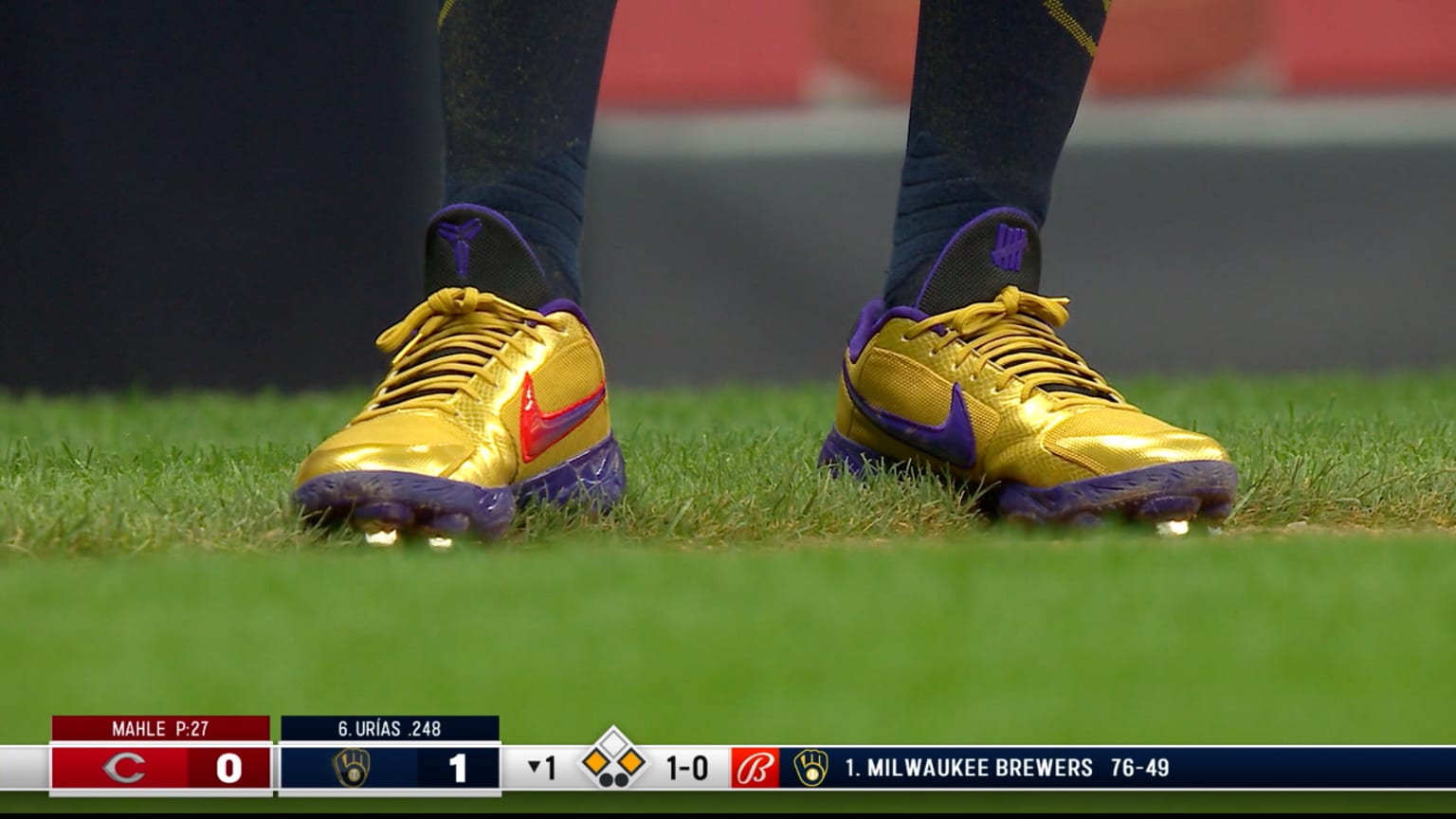 Christian Yelich s Kobe cleats