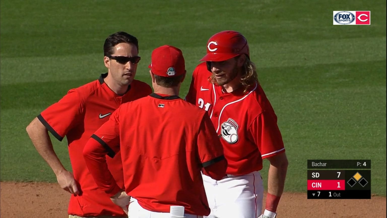 Travis Jankowski exit with injury 02/29/2020 St. Louis Cardinals