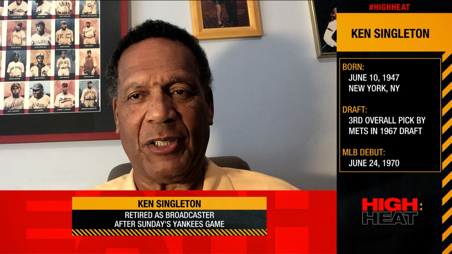 Ken Singleton reflects on his career, Yankees game 10/04/2021 San