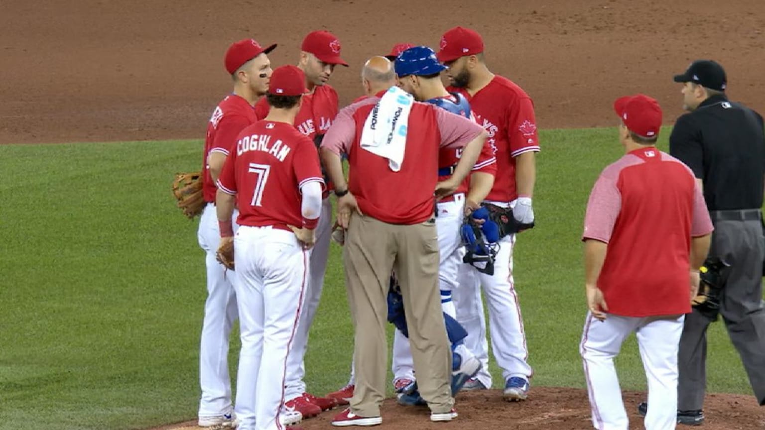 BAL@TOR: Gibbons discusses Happ's elbow injury | 04/16/2017 | Toronto ...