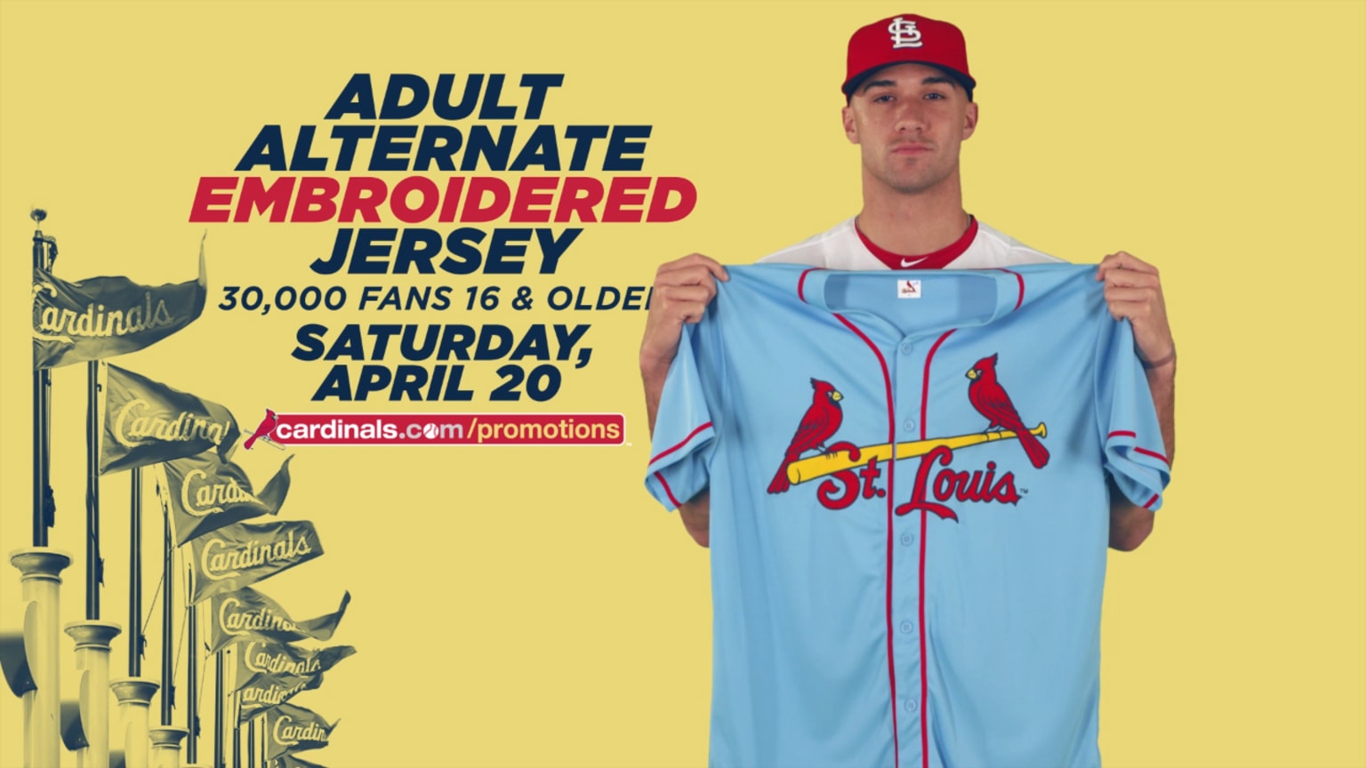 Cardinals Blue Jersey giveaway 04/02/2019 Baltimore Orioles