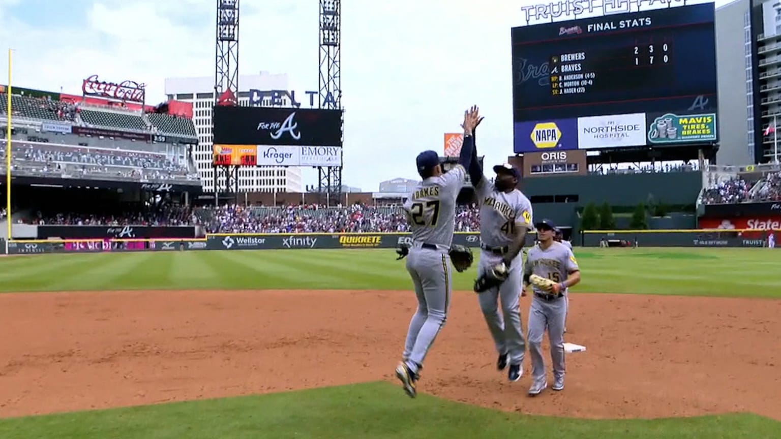Josh Hader closes out the Braves 08/01/2021 Atlanta Braves