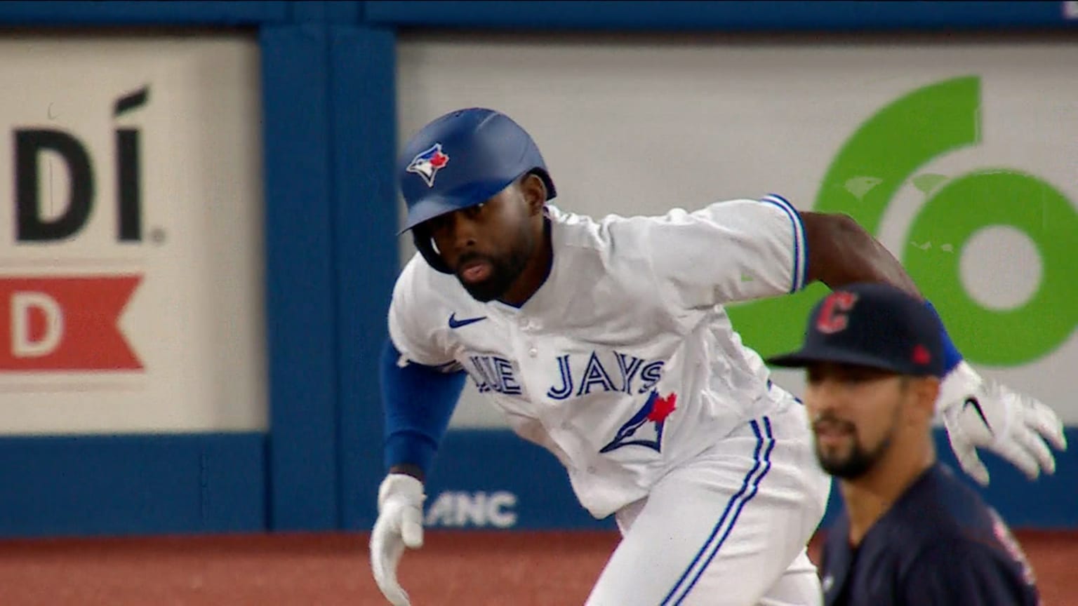 Toronto Blue Jays' Jackie Bradley Jr. runs on the field during a
