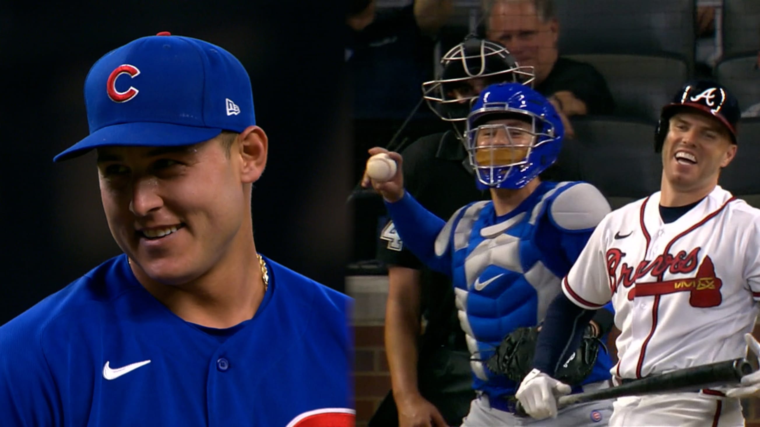 Cubs' Rizzo gets a good laugh after striking out Freeman, Taiwan News