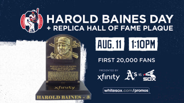 Baines Day and Replica HOF Plaque