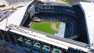 Aerial view of Globe Life Field