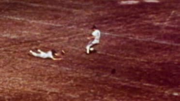 Landis' diving catch